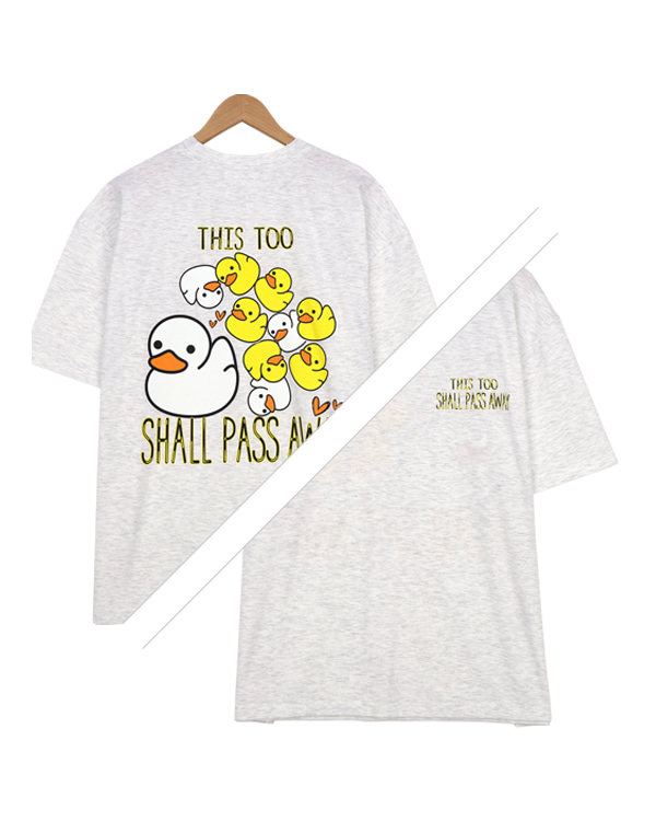 스콰즈 반팔티 여름 학생 라운드 프린팅 티셔츠 SBN152